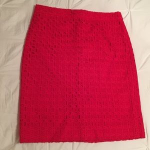 J.  Crew size 6 pencil skirt with cutouts